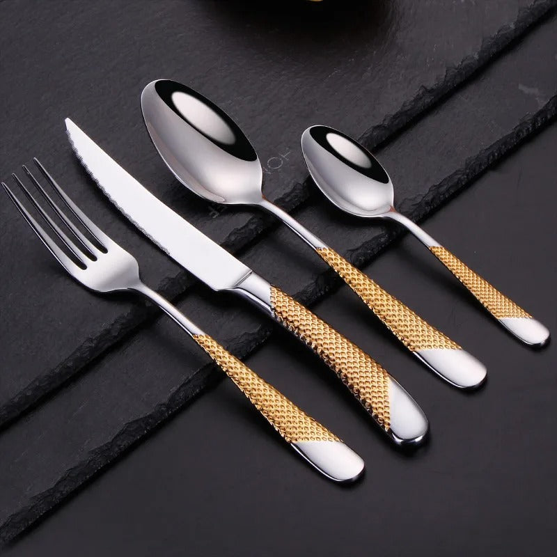 Royal Gold Cutlery Set